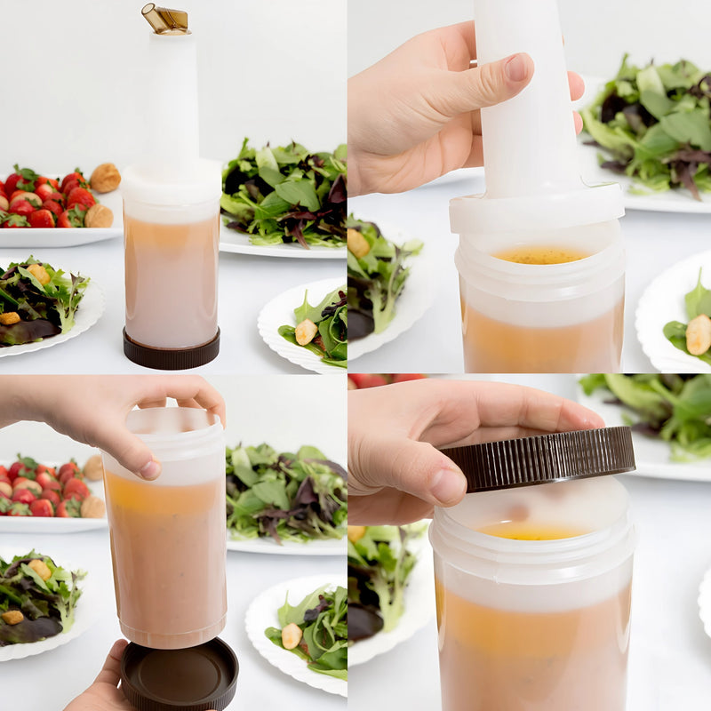 ENVASE MEZCLA C/BOQUILLA 1 LT CAFE