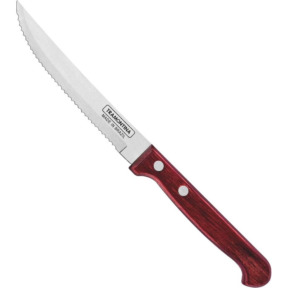 CUCHILLO ASADO 5 POLYWOOD ROJO