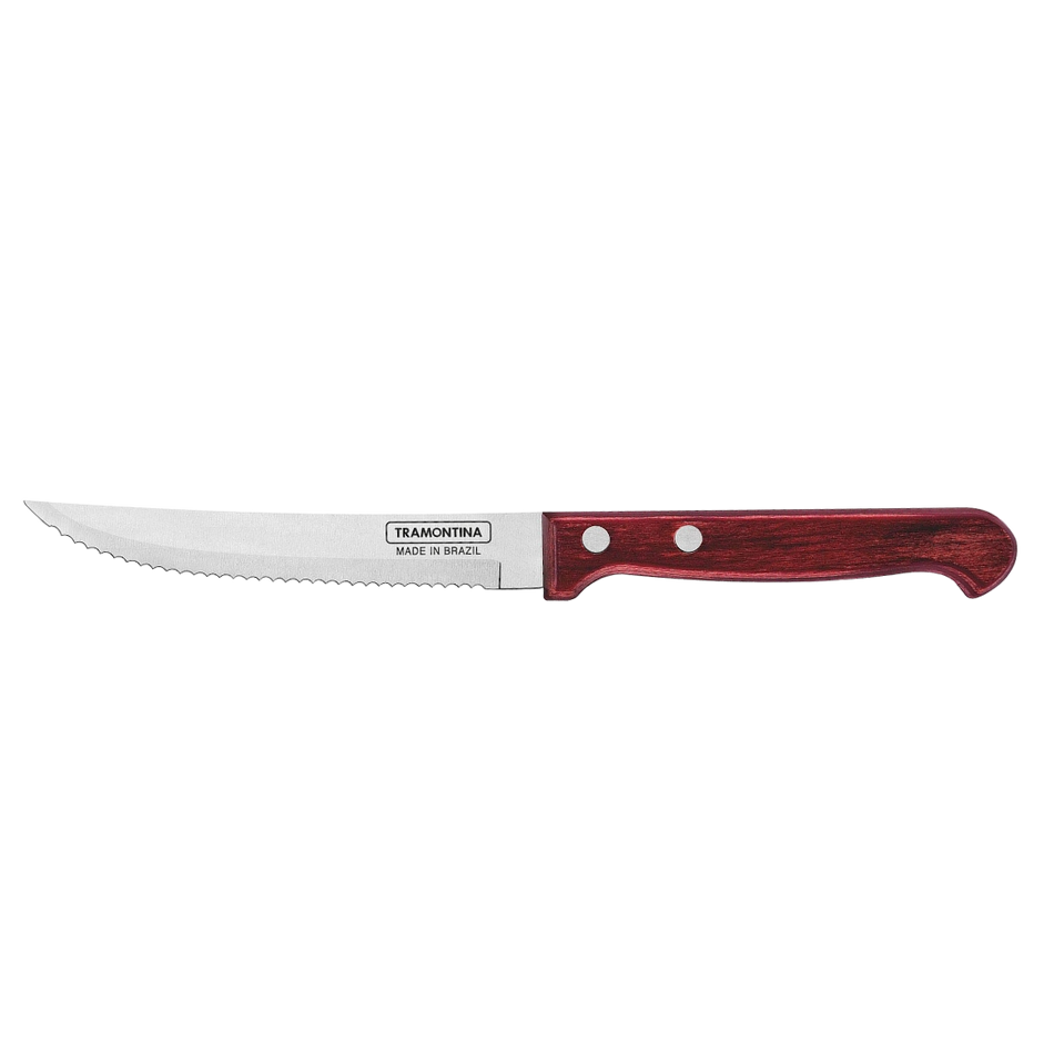 CUCHILLO ASADO 5 POLYWOOD ROJO