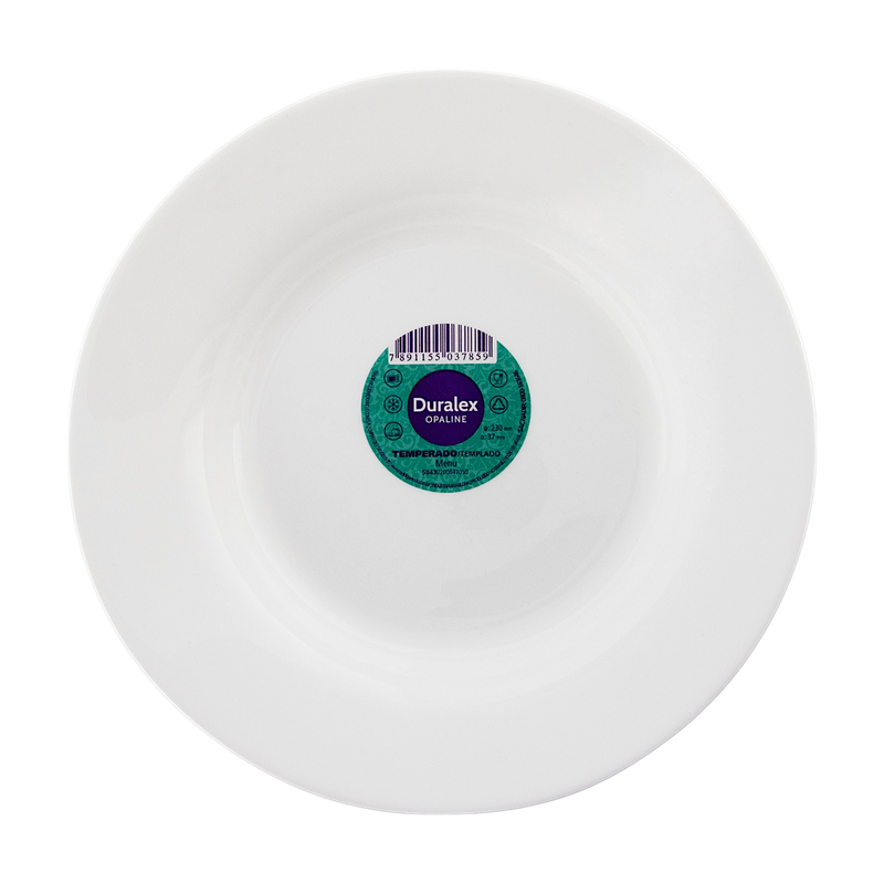 DURALEX PLATO HONDO MENU  23.5 CM