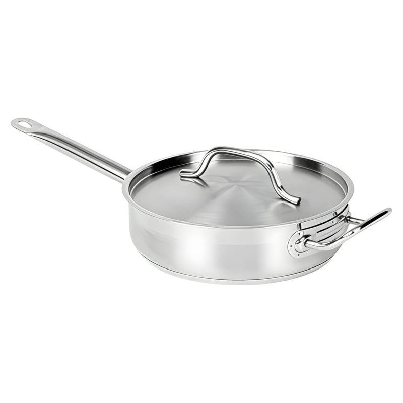 SARTEN RECTO C/TAPA QT AC INOX