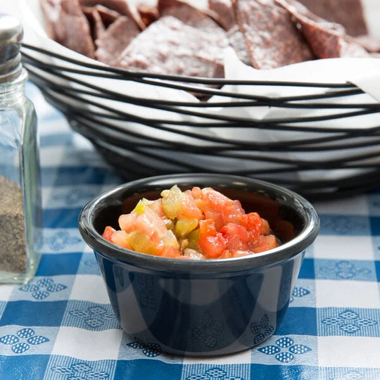 RAMEKIN LISO NEGRO 6.0 OZ