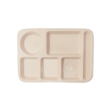 Cargar imagen en el visor de la galería, CHAROLA RECT 6 DIV MELAMINA BEIGE
