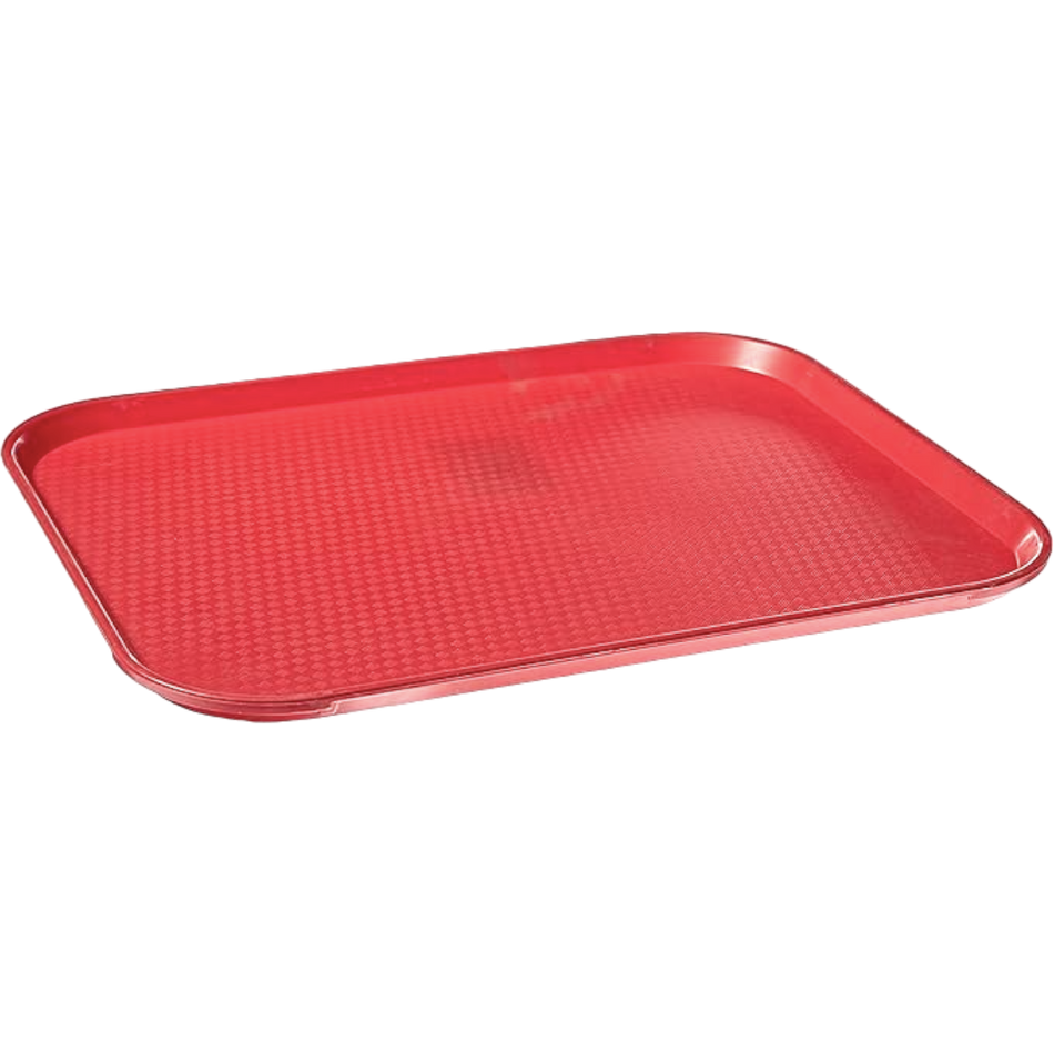 CHAROLA TH FAST FOOD 14x18" ROJO