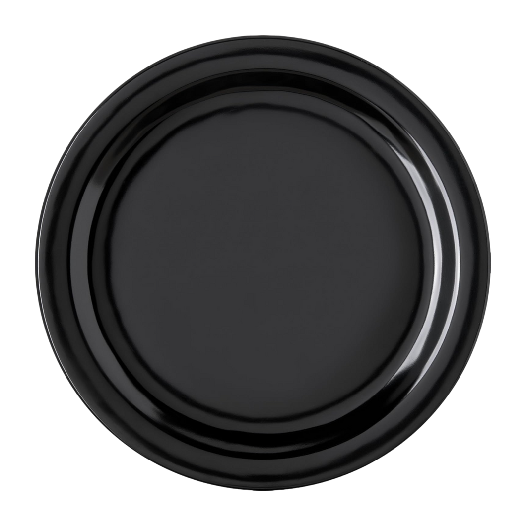 PLATO TRINCHE NEGRO 20.3 CM DIAMANTE