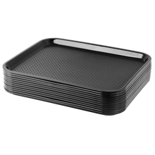 Cargar imagen en el visor de la galería, CHAROLA FAST FOOD 14 x 18&quot; NEGRA
