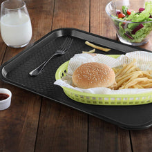 Cargar imagen en el visor de la galería, CHAROLA  FAST FOOD 14x18&quot; NEGRA
