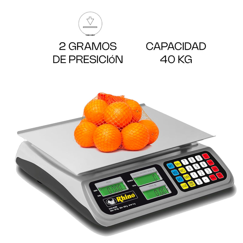 BASCULA BAR-8RS RHINO 40 KG
