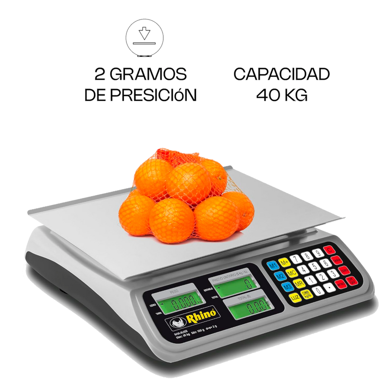 BASCULA BAR-8RS RHINO 40 KG