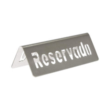 Cargar imagen en el visor de la galería, INDICADOR RESERVADO INOX 12 CM
