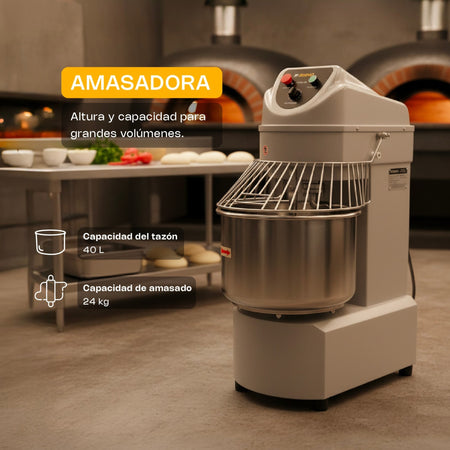 AMASADORA 40 LT POTENCIA 3,000 W