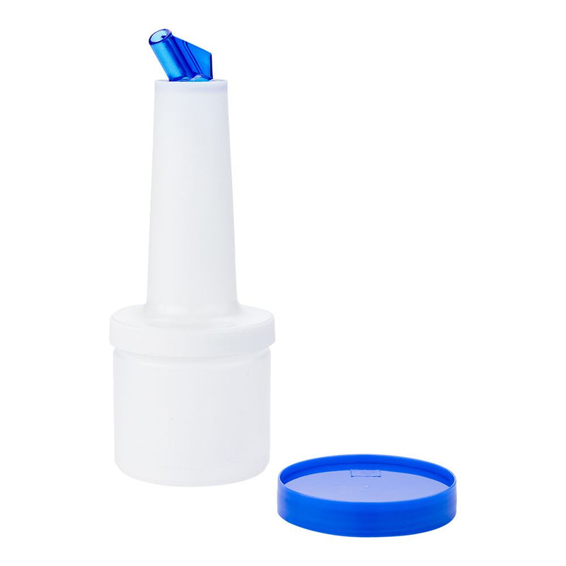 BOTE PARA MEZCLA 1 LITRO TAPA COLOR AZUL