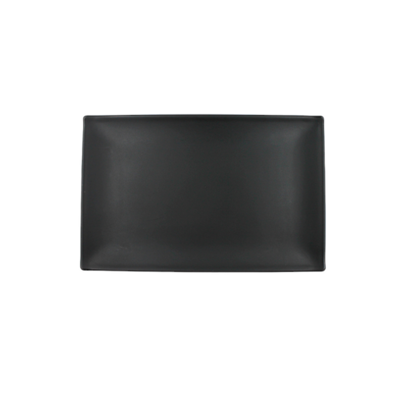 BANDEJA RECT 28x19 CM NEGRO MATE