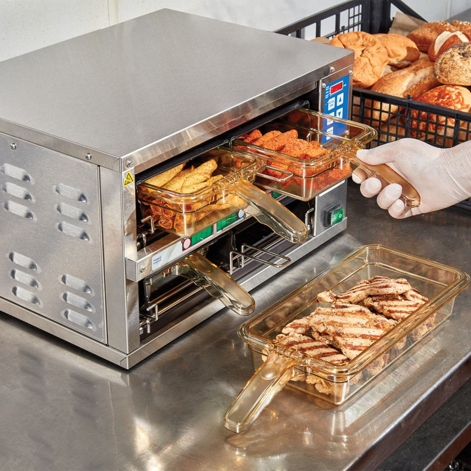 BANDEJA C/MANGO 1/3 x 2.5" AMBAR