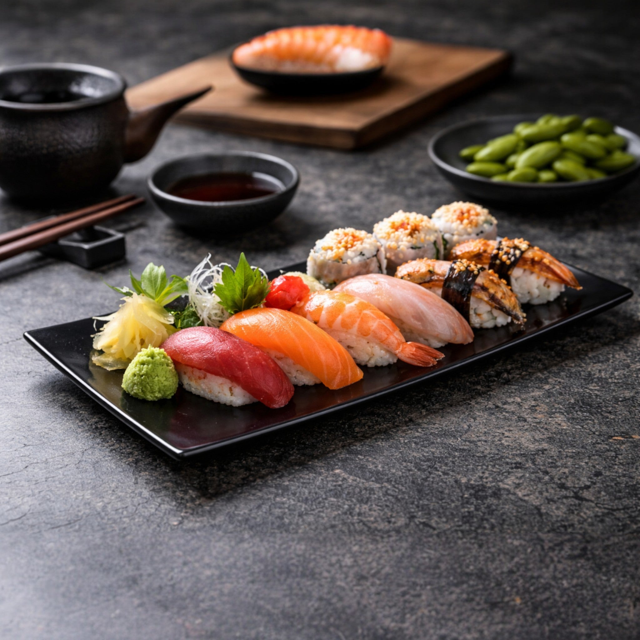 BANDEJA NEO 30X14 CM NEGRO