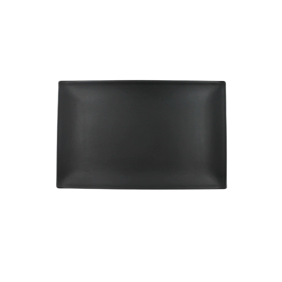 BANDEJA RECT 28x19 CM NEGRO MATE