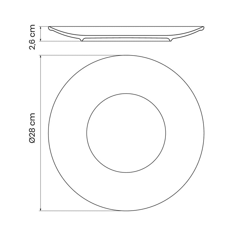 BARBARA HS PLATO RASO 28 CM