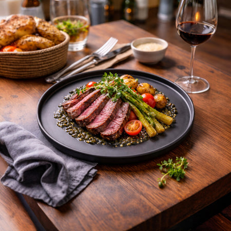 BARCELONA PLATO 27 CM NEGRO MATE