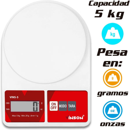 BASCULA 5 KG VINS-5