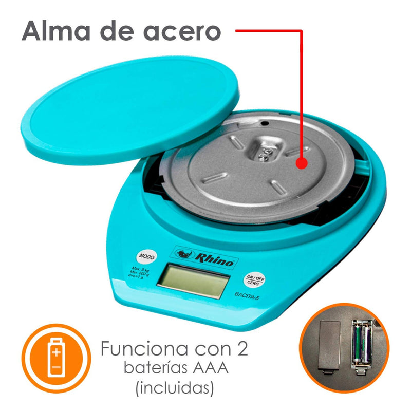 BASCULA CIRCULAR C/TAZON 5KG