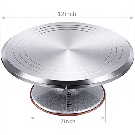 BASE PASTEL GIRATORIA 13" ALUMINIO