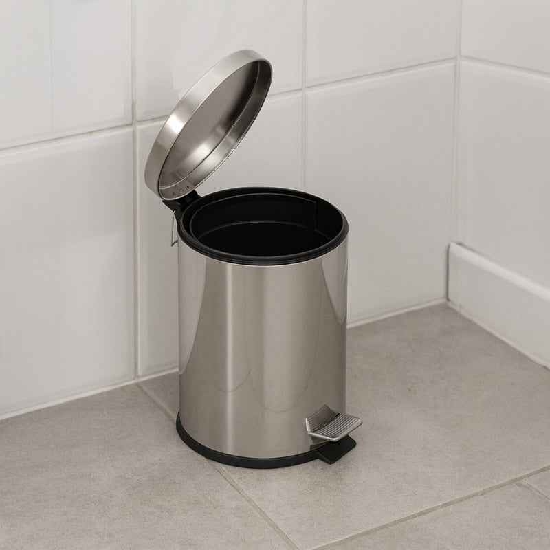 BASURERO AC/INOX 03 LT C/PEDAL