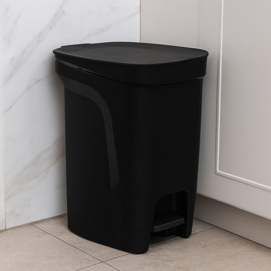 BASURERO COMPACT 10 LT NEGRO