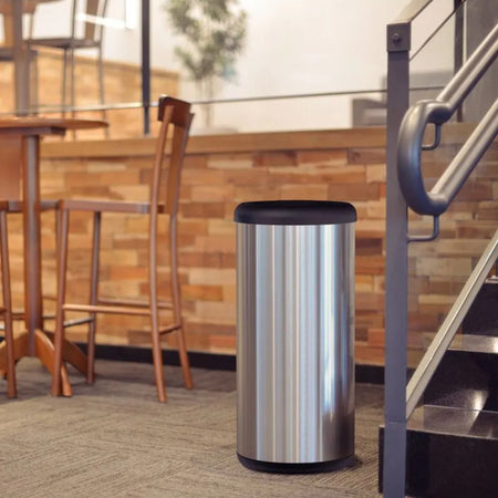 BASURERO INOX BASC 40 LT