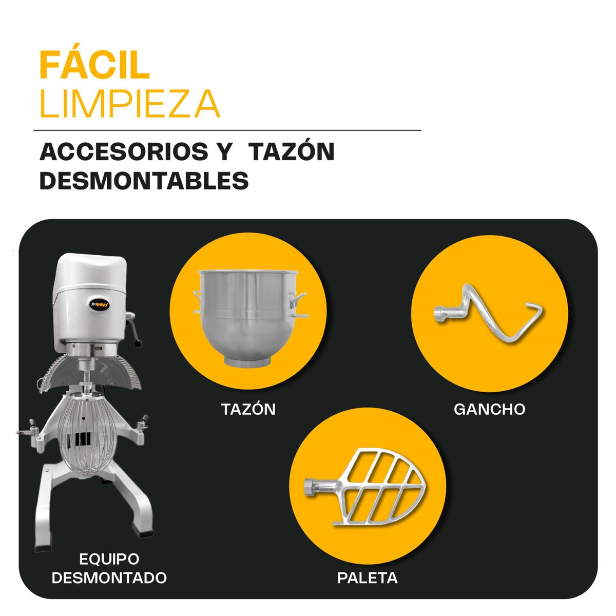 BATIDORA PLANETARIA 40 LT 1,500 W