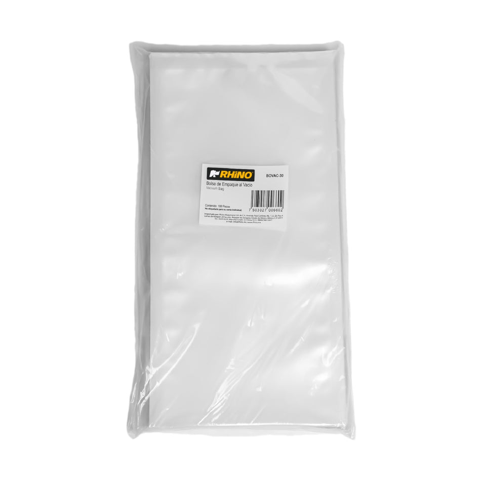 BOLSA 15 x 30 P/EMPAQUE AL VACIO C/100 PZ