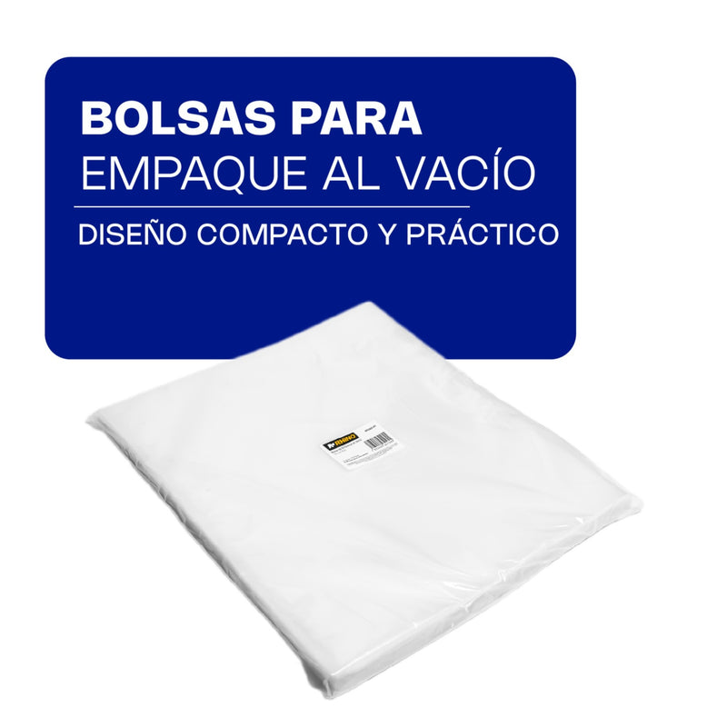 BOLSA 35 x 41 P/EMPAQUE AL VACIO C/100 PZ