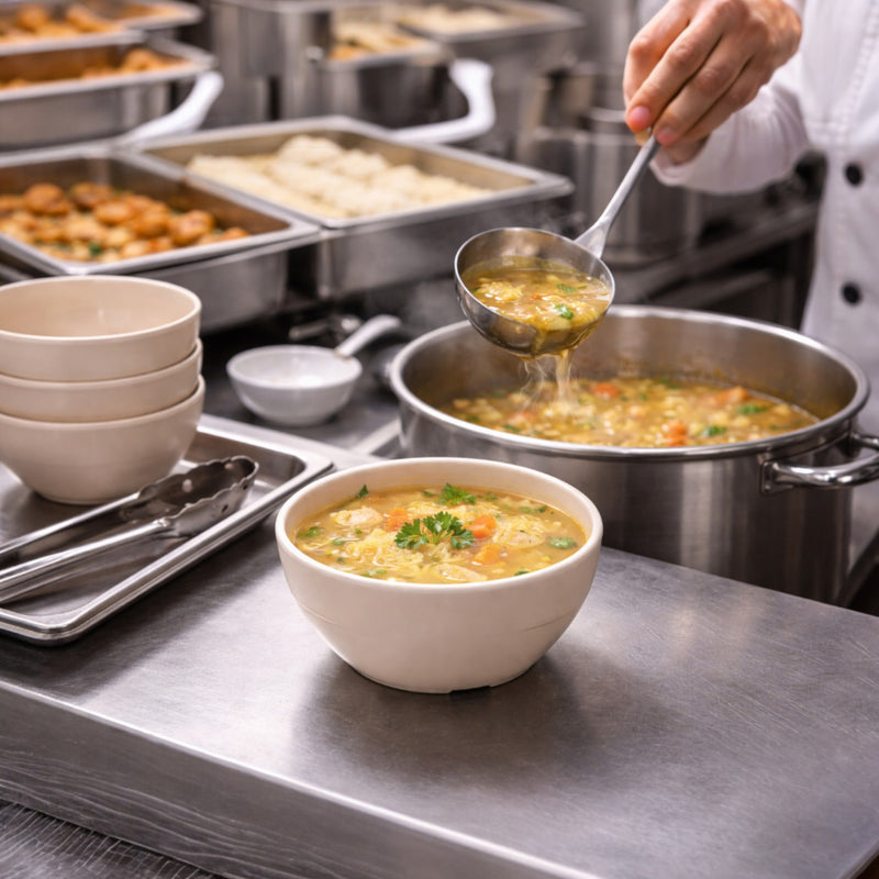 BOWL CONICO 4.0" BEIGE 10 CM