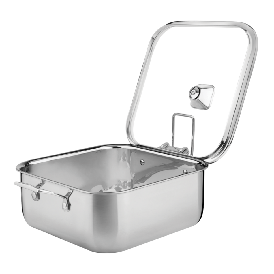 CACEROLA CUADRA GRANO AC INOX