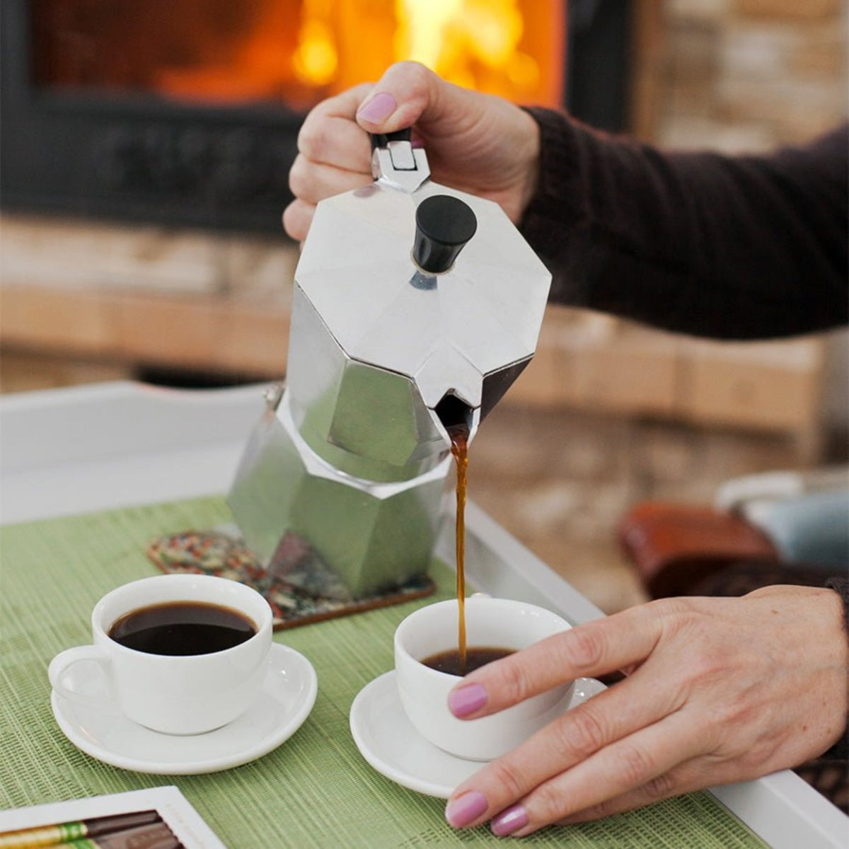 CAFETERA ITALIANA DE ALUMINIO 600 ML