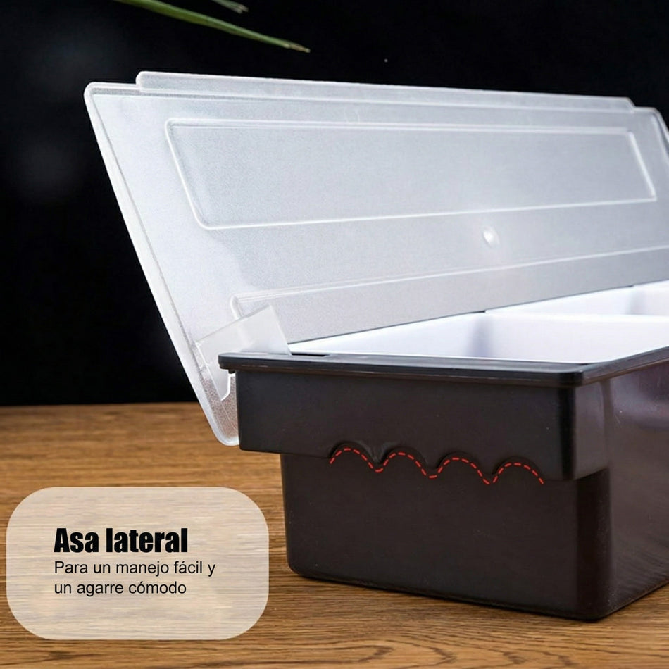 CAJA CONDIMENTOS 5 INSERTOS PLASTICO