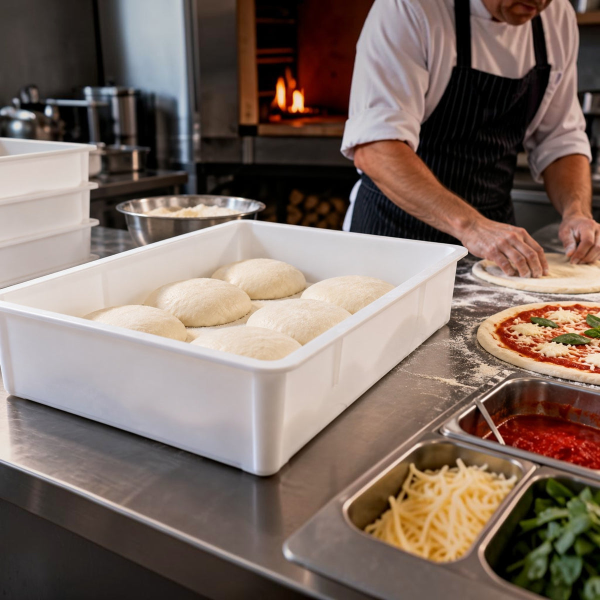 CAJA PARA MASA DE PIZZA 18x26x6"