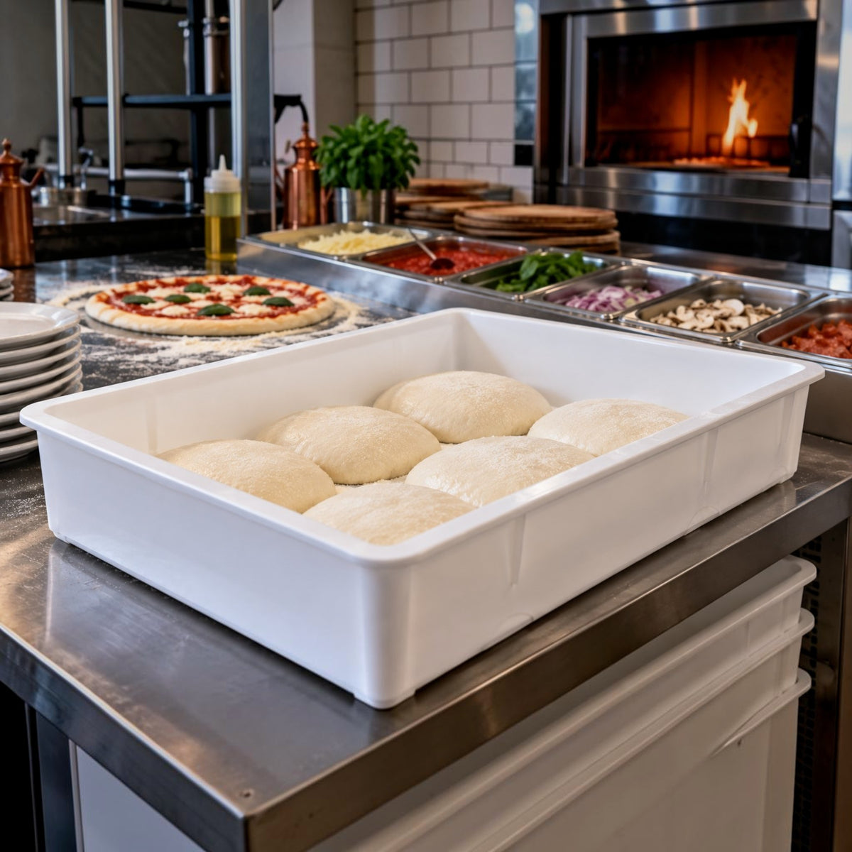 CAJA PARA MASA DE PIZZA 18x26x6"