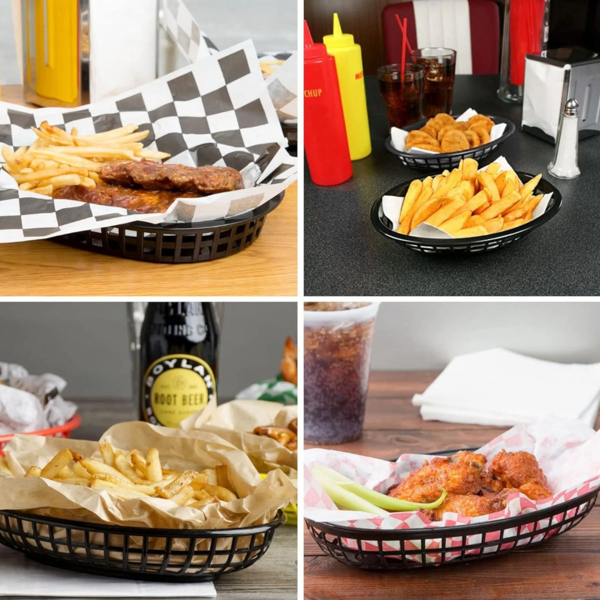 CANASTA FAST FOOD OBLONGA