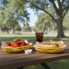 Cargar imagen en el visor de la galería, CANASTA FAST FOOD OVAL AMARILLO
