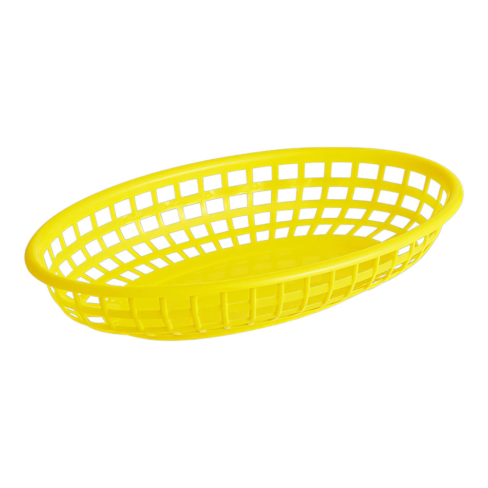 CANASTA FAST FOOD OVAL AMARILLO