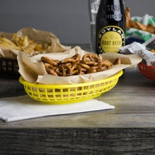 Cargar imagen en el visor de la galería, CANASTA FAST FOOD OVAL AMARILLO
