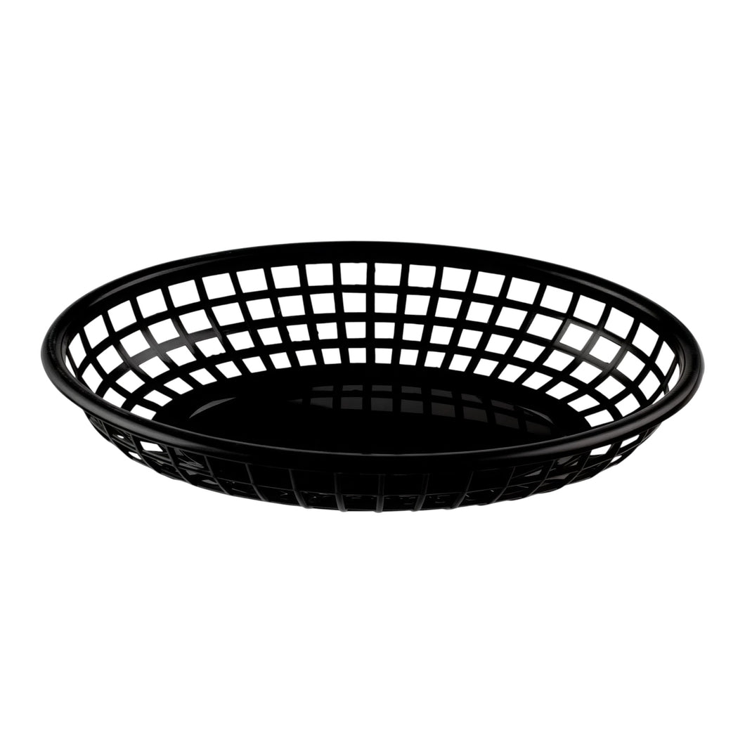 CANASTA FAST FOOD OVAL NEGRO