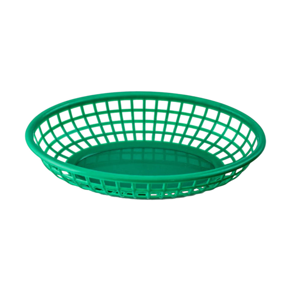 CANASTA FAST FOOD OVAL VERDE