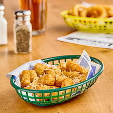 Cargar imagen en el visor de la galería, CANASTA FAST FOOD OVAL VERDE
