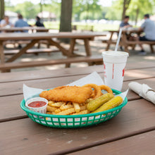 Cargar imagen en el visor de la galería, CANASTA FAST FOOD OVAL VERDE
