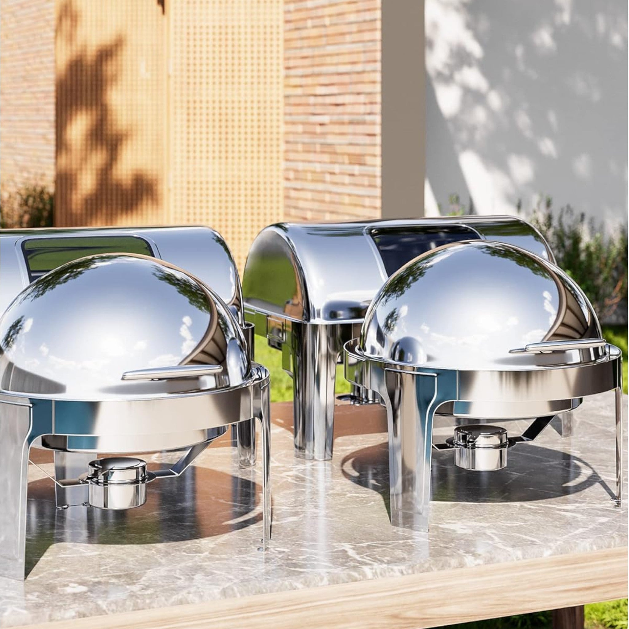 CHAFER DE LUJO CIRCULAR 6.6LT AC INOX