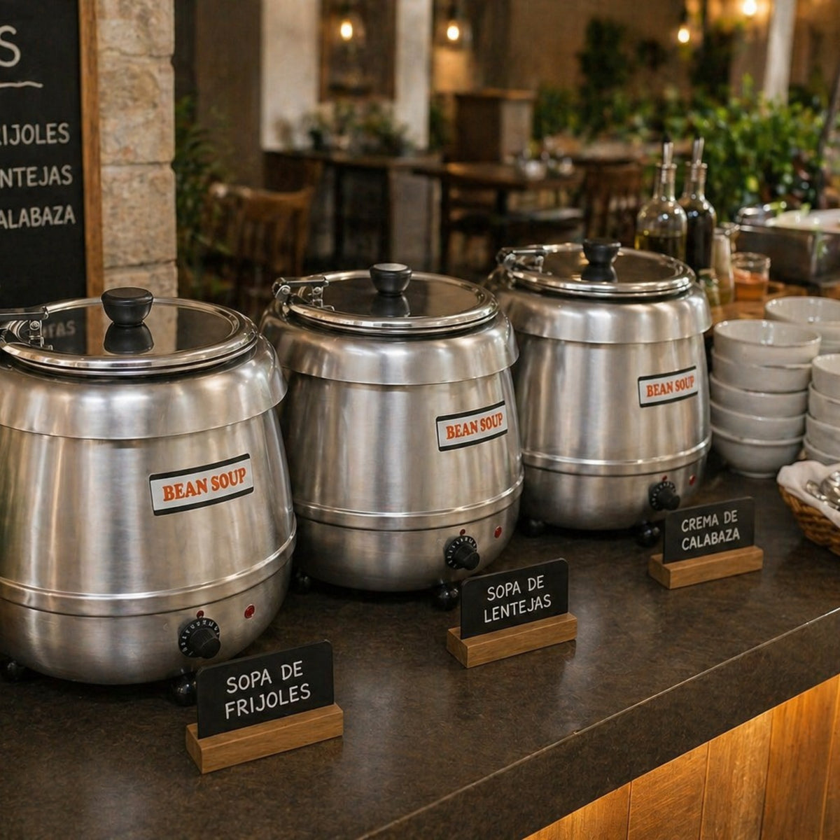 CHAFER ELECTRICO "SOPERA BRUJA" AC INOX