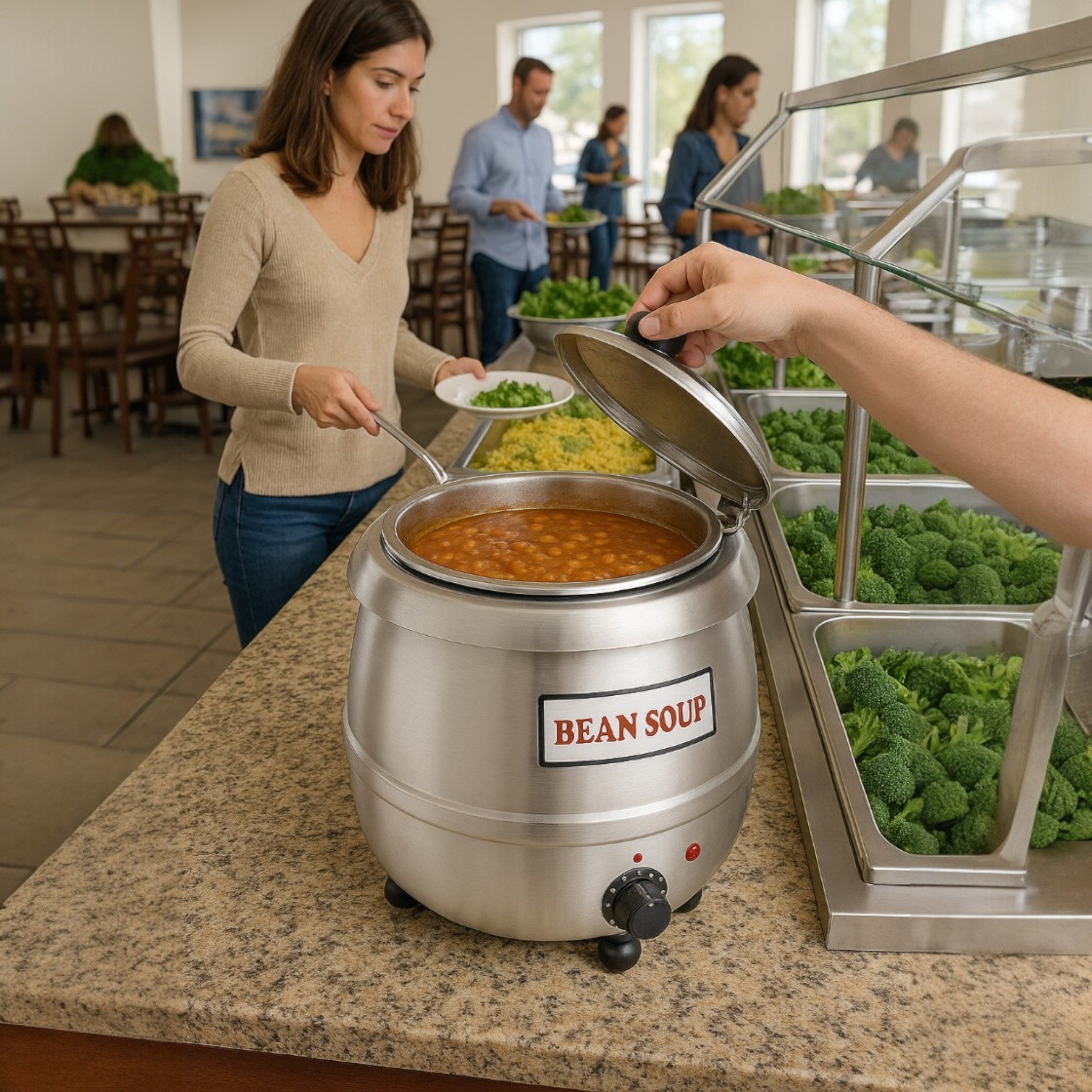 CHAFER ELECTRICO "SOPERA BRUJA" AC INOX