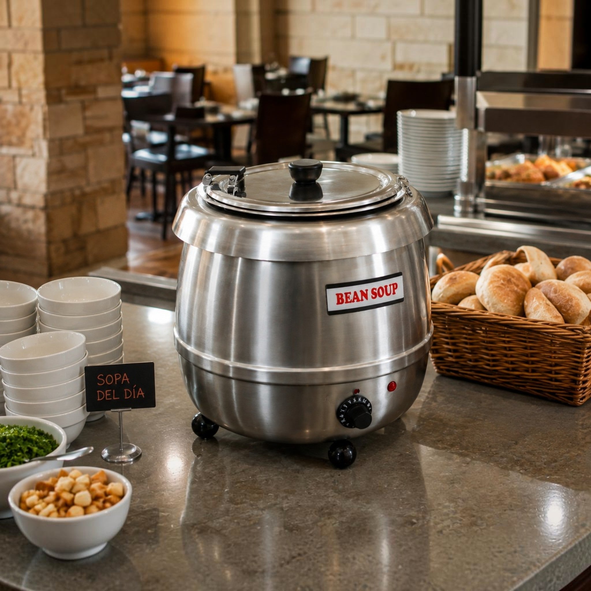 CHAFER ELECTRICO "SOPERA BRUJA" AC INOX