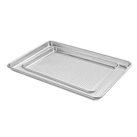 CHAROLA PERFO 18x13 ALUMINIO